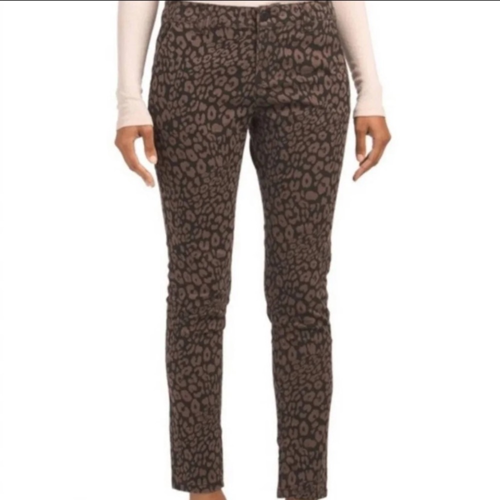 Sanctuary Black & Brown Cheetah Leopard Print Skinny Pants